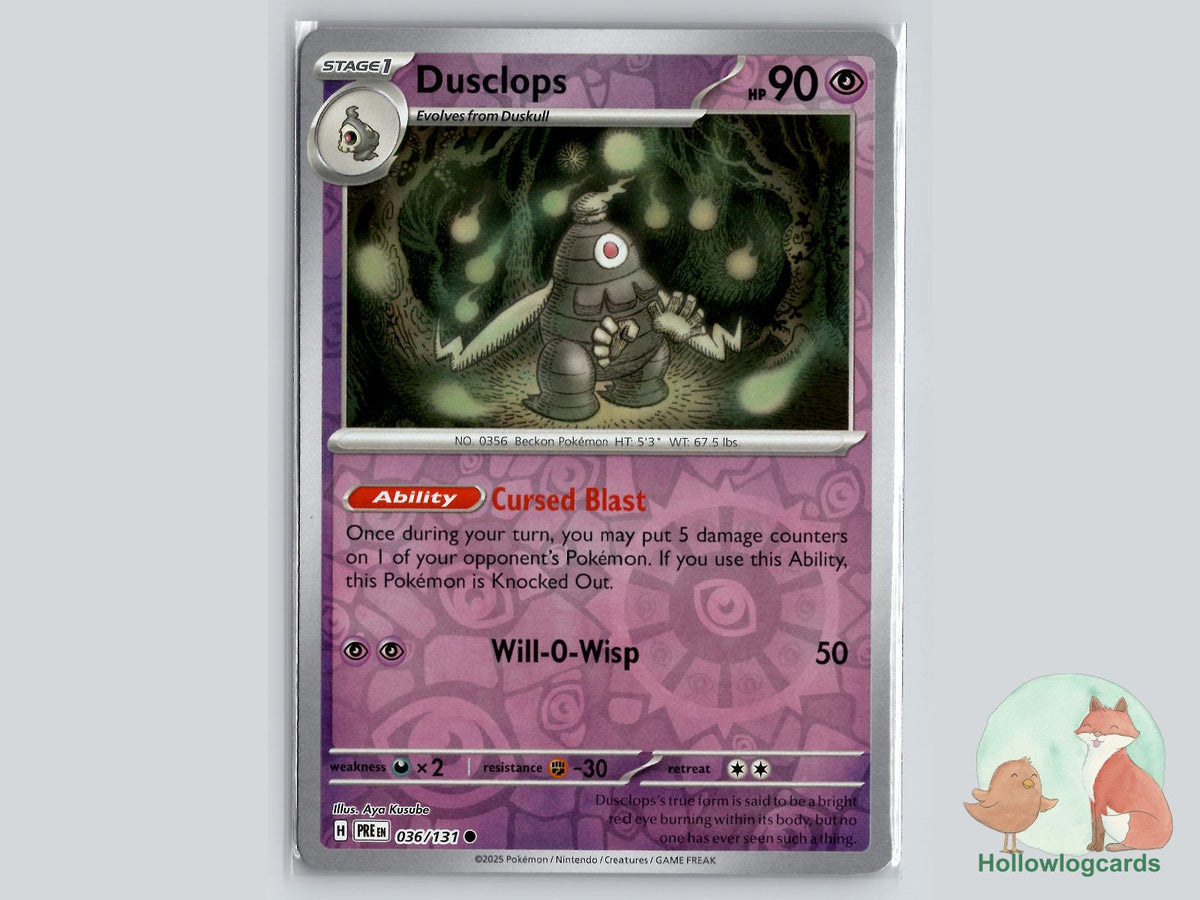 Dusclops (036/131) - Prismatic Evolutions Pokémon Card