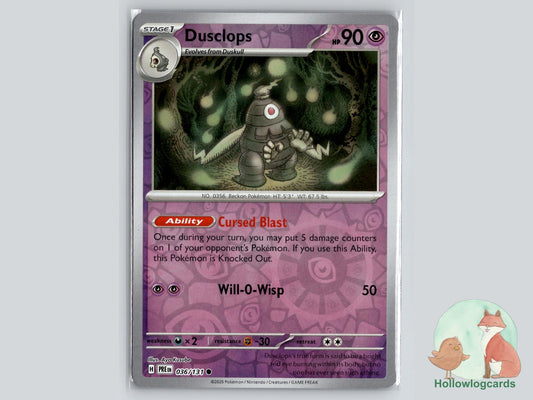 Dusclops (036/131) - Prismatic Evolutions Pokémon Card