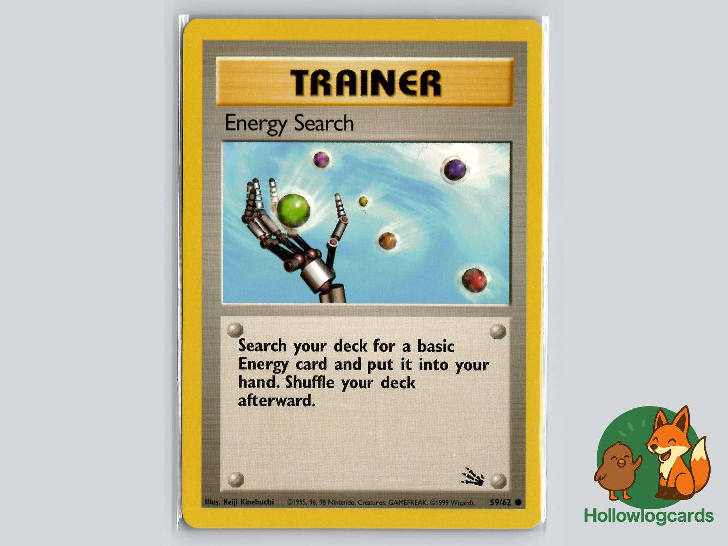 Energy Search (59/62) - Fossil Pokémon Card