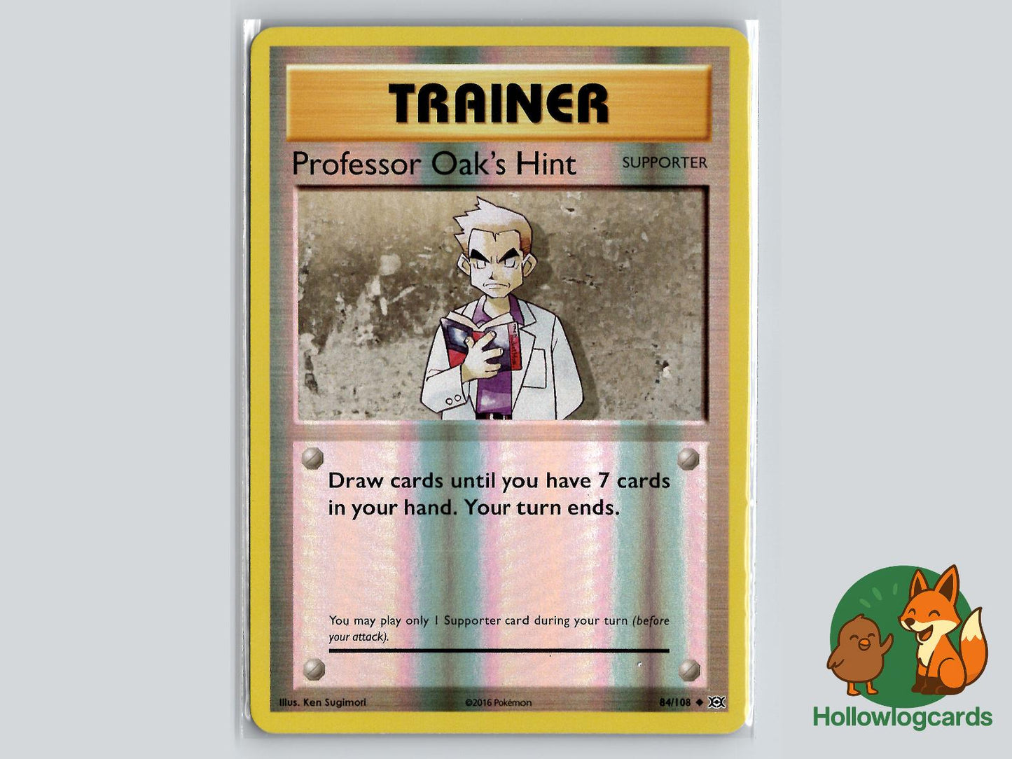 Professor Oak's Hint (84/108) - Evolutions Pokémon Card