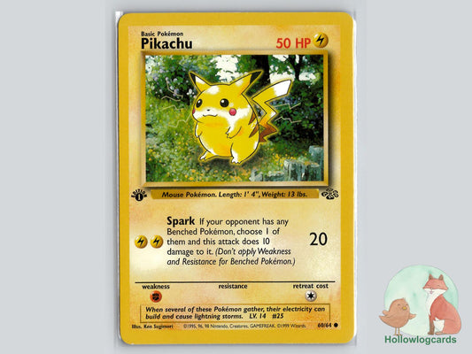 1st Edition Pikachu (60/64) - Jungle Pokémon Card