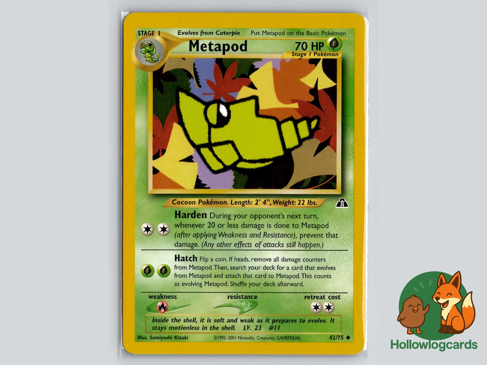 Metapod (42/75) - Neo Discovery Pokémon Card