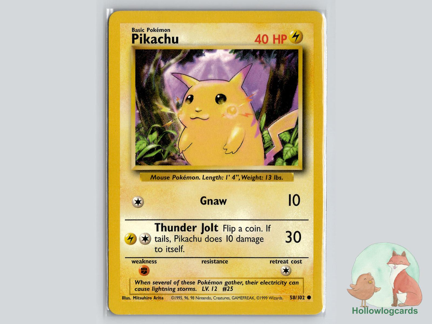 Pikachu (58/102) - Base Pokémon Card