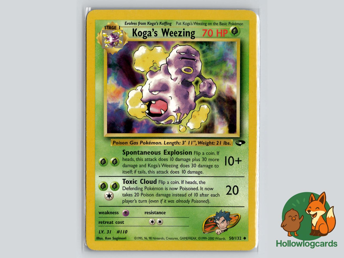 Koga's Weezing (50/132) - Gym Challenge Pokémon Card