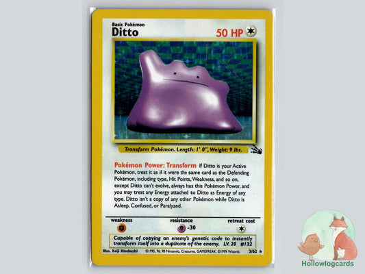Ditto (3/62) - Fossil Pokémon Card
