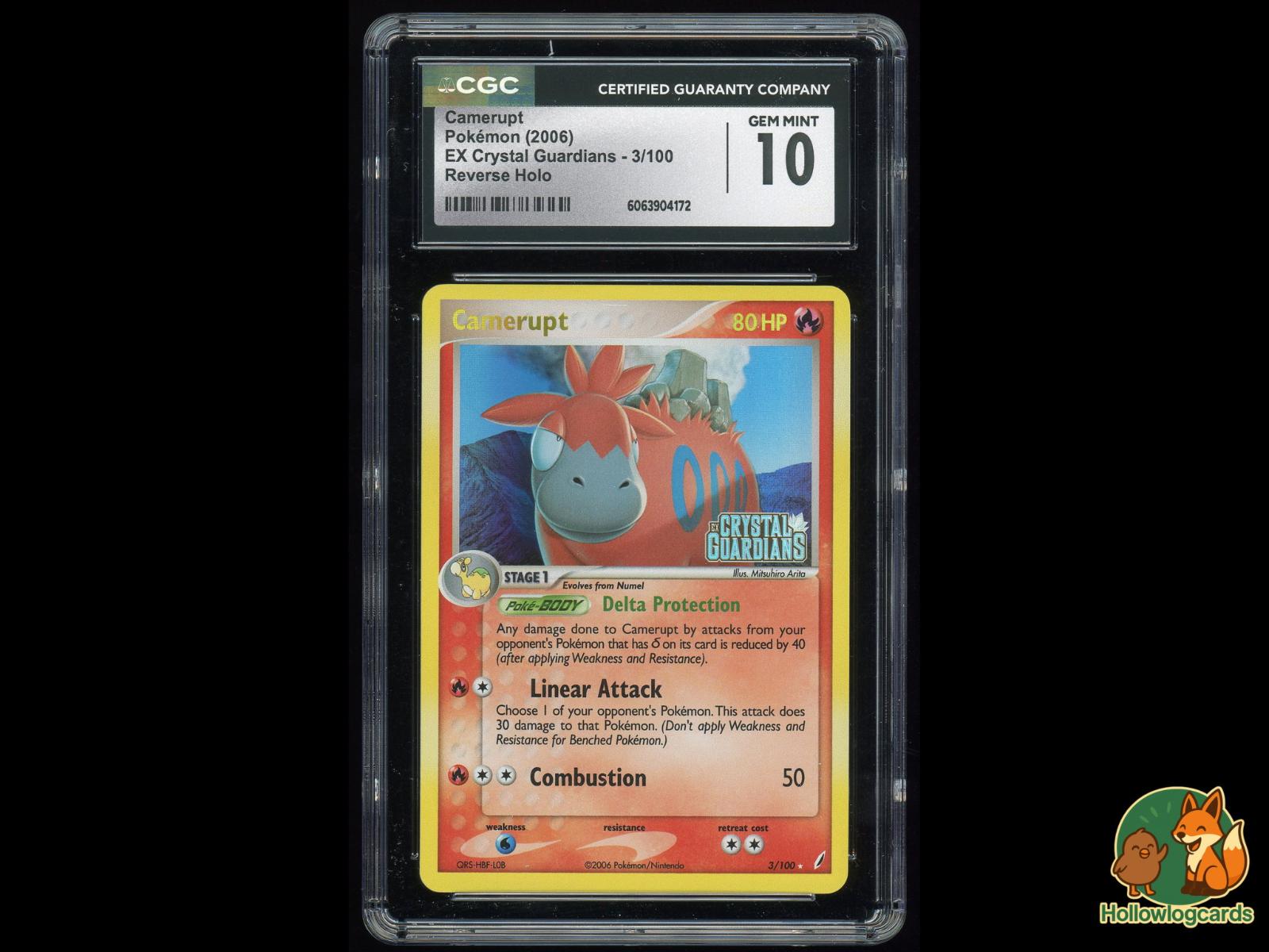 Graded Camerupt (3/100) Pokémon Card