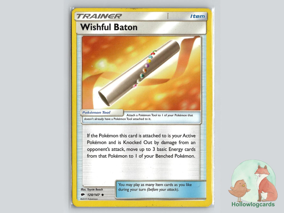Wishful Baton (128/147) - Burning Shadows Pokémon Card