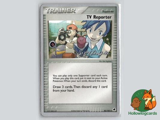 TV Reporter (82/101) - Dragon Frontiers Pokémon Card