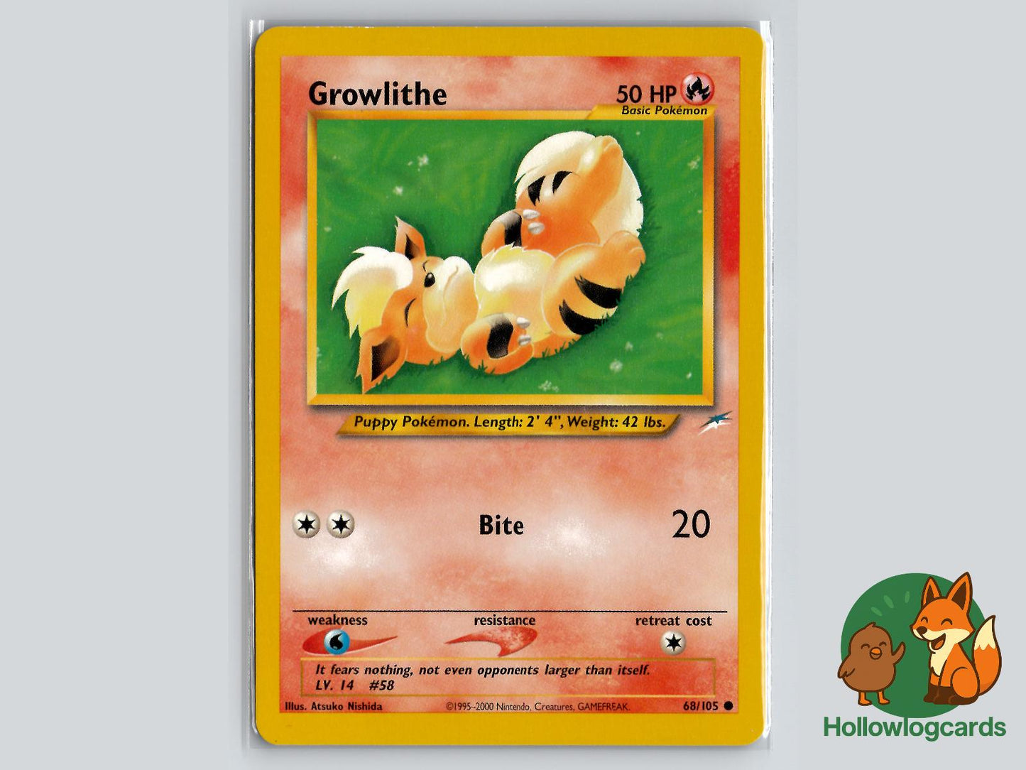 Growlithe (68/105) - Neo Destiny Pokémon Card