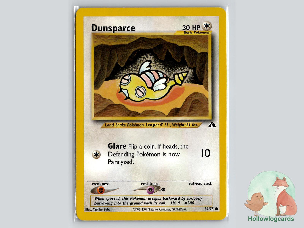 Dunsparce (54/75) - Neo Discovery Pokémon Card