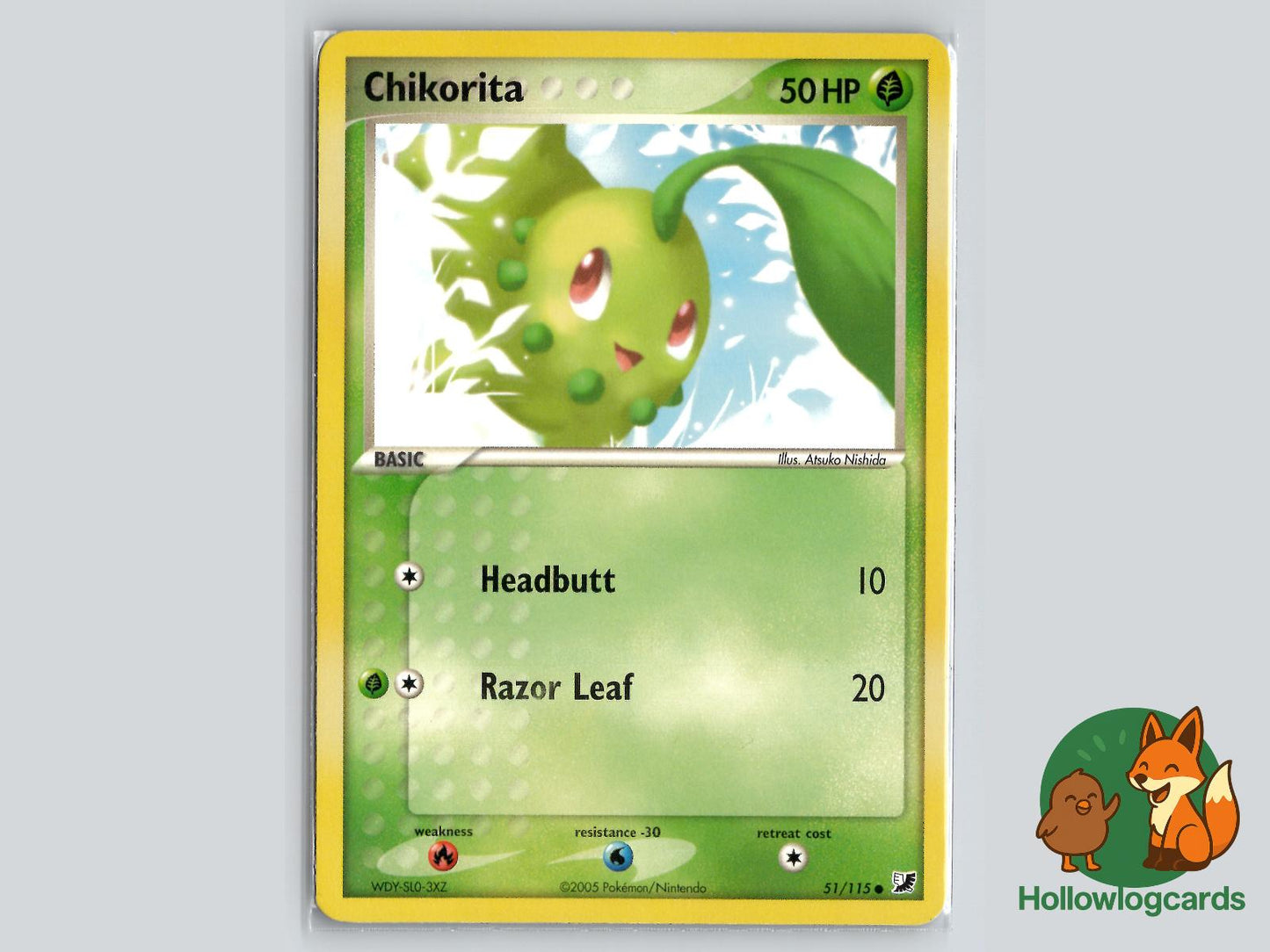 Chikorita (51/115) - Unseen Forces Pokémon Card