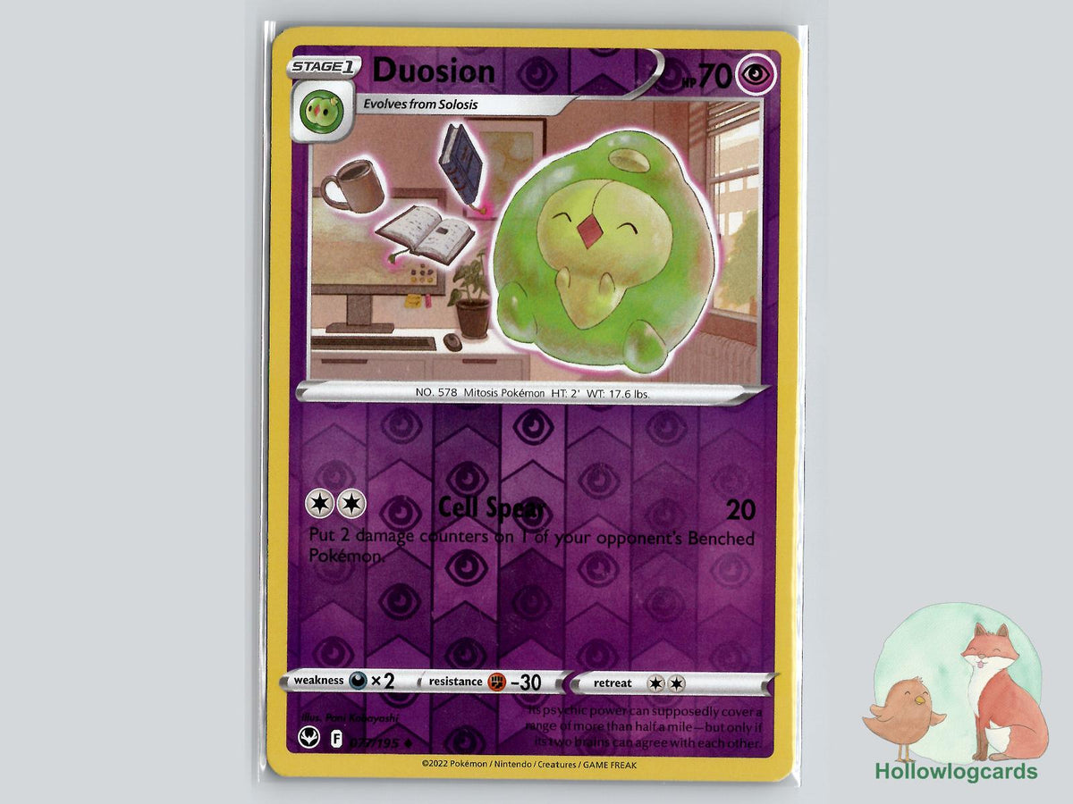 Duosion (077/195) - Silver Tempest Pokémon Card