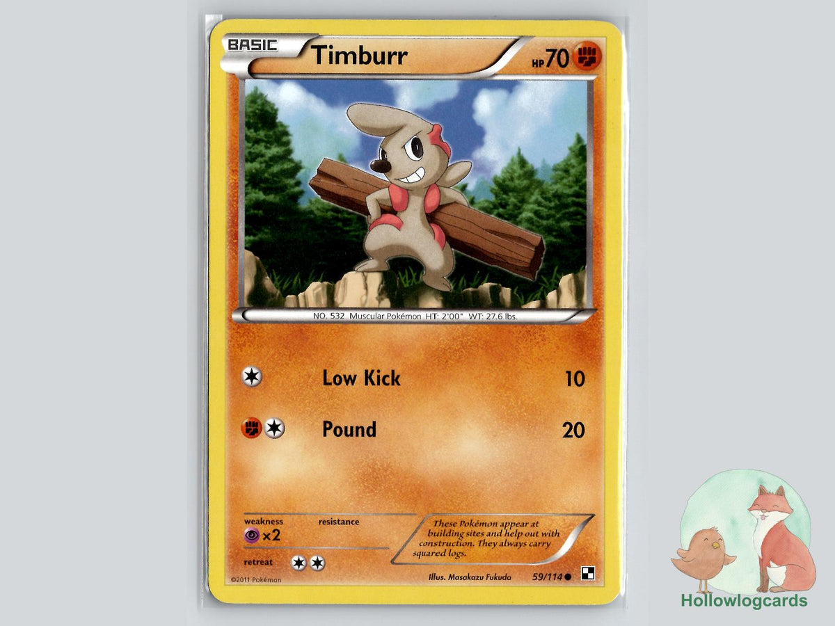 Timburr (59/114) - Black & White Pokémon Card