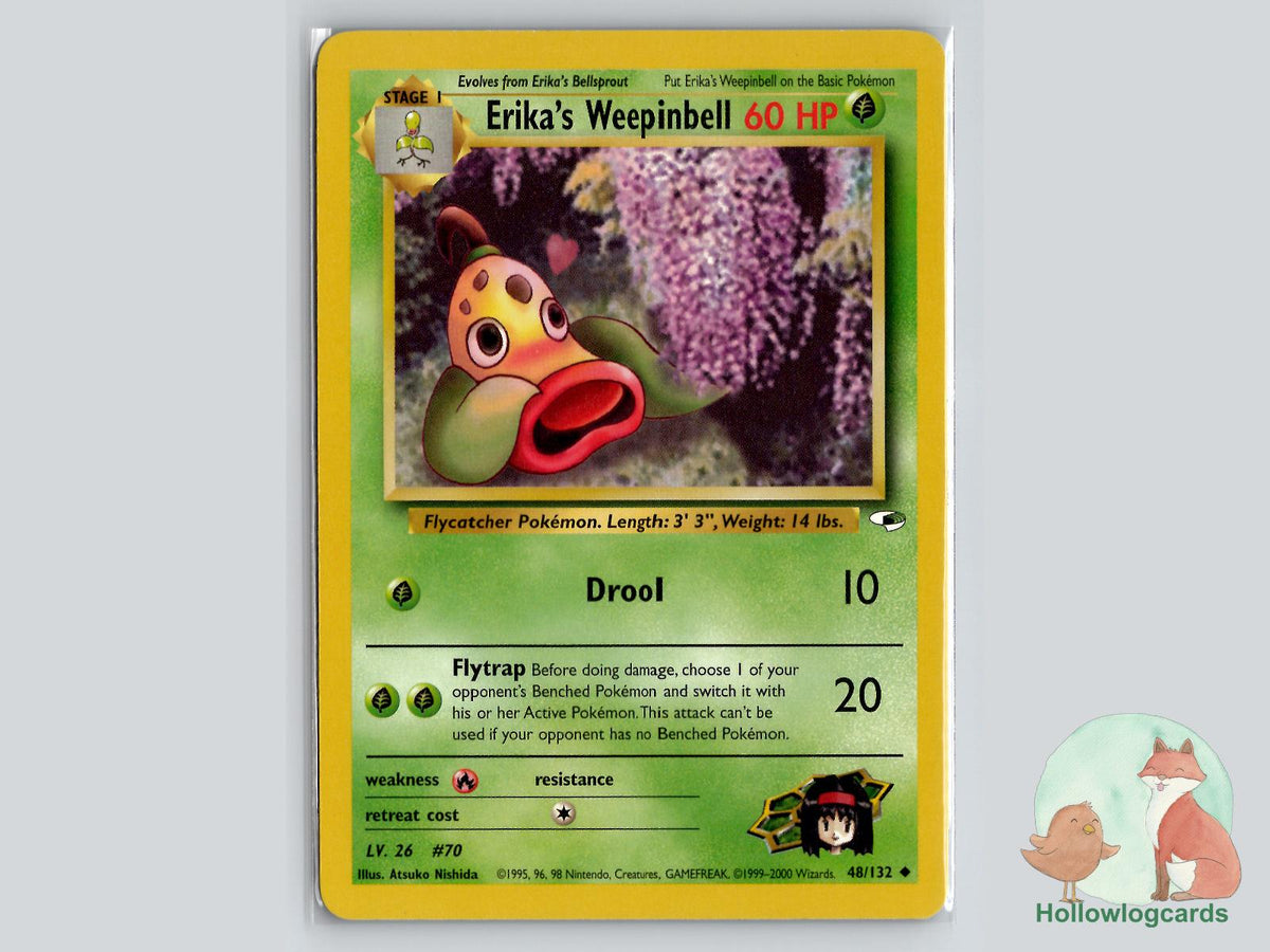 Erika's Weepinbell (48/132) - Gym Heroes Pokémon Card