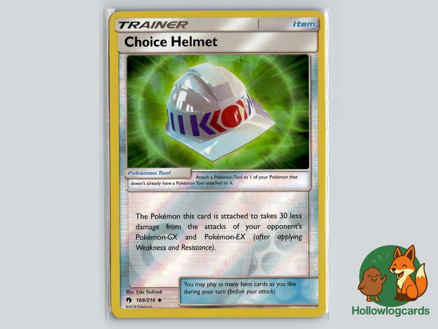 Choice Helmet (169/214) - Lost Thunder Pokémon Card