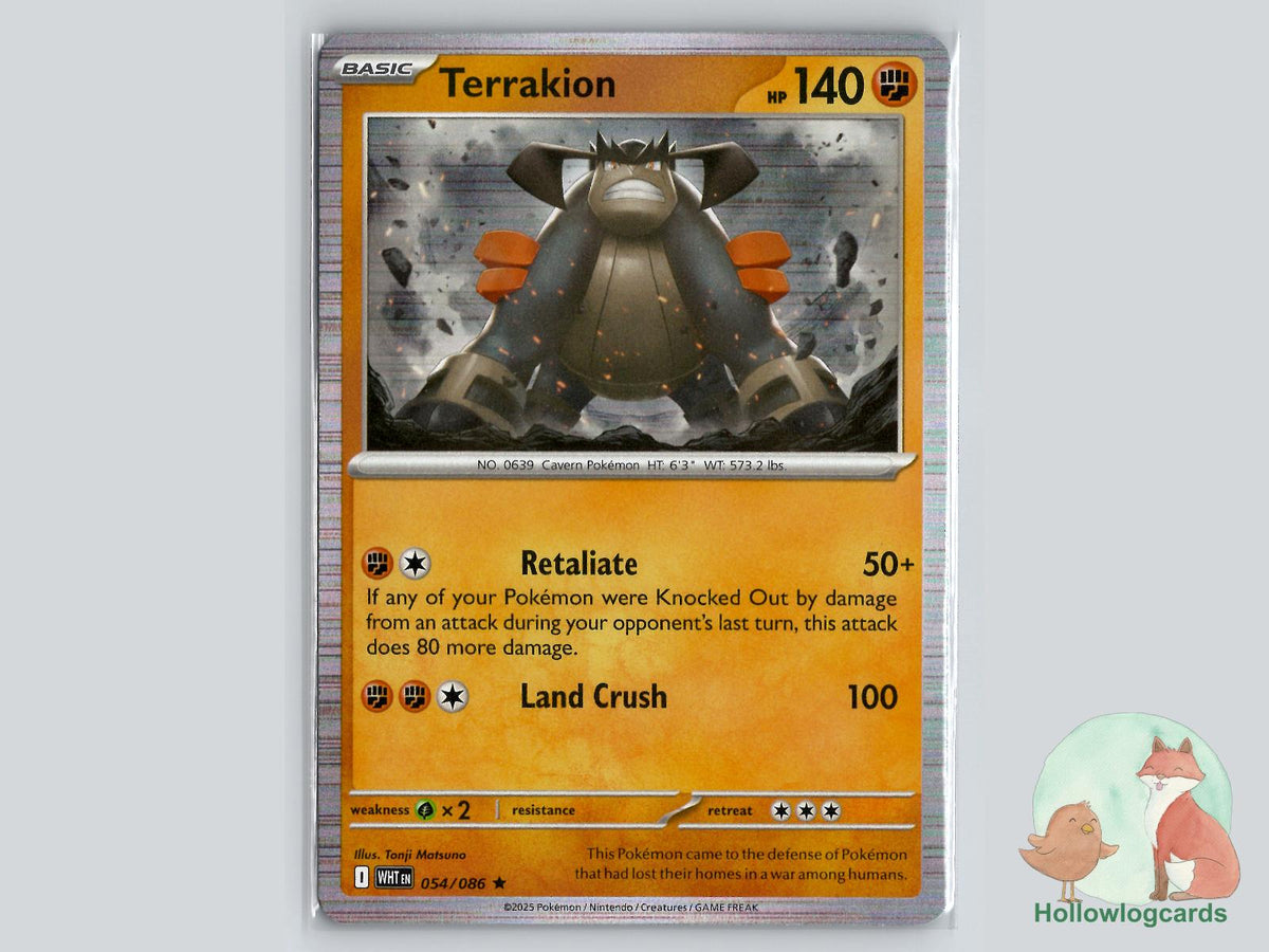 Terrakion (054/086) - White Flare Pokémon Card