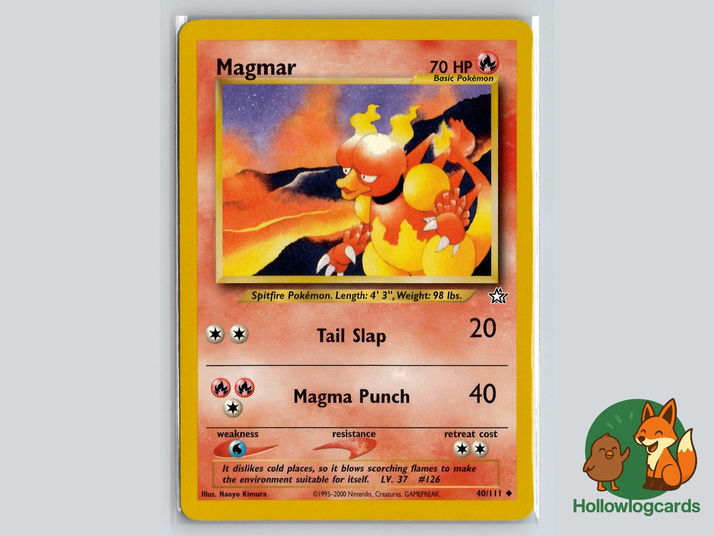 Magmar (40/111) - Neo Genesis Pokémon Card