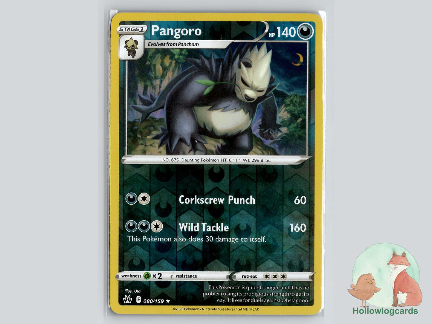 Pangoro (080/159) - Crown Zenith Pokémon Card