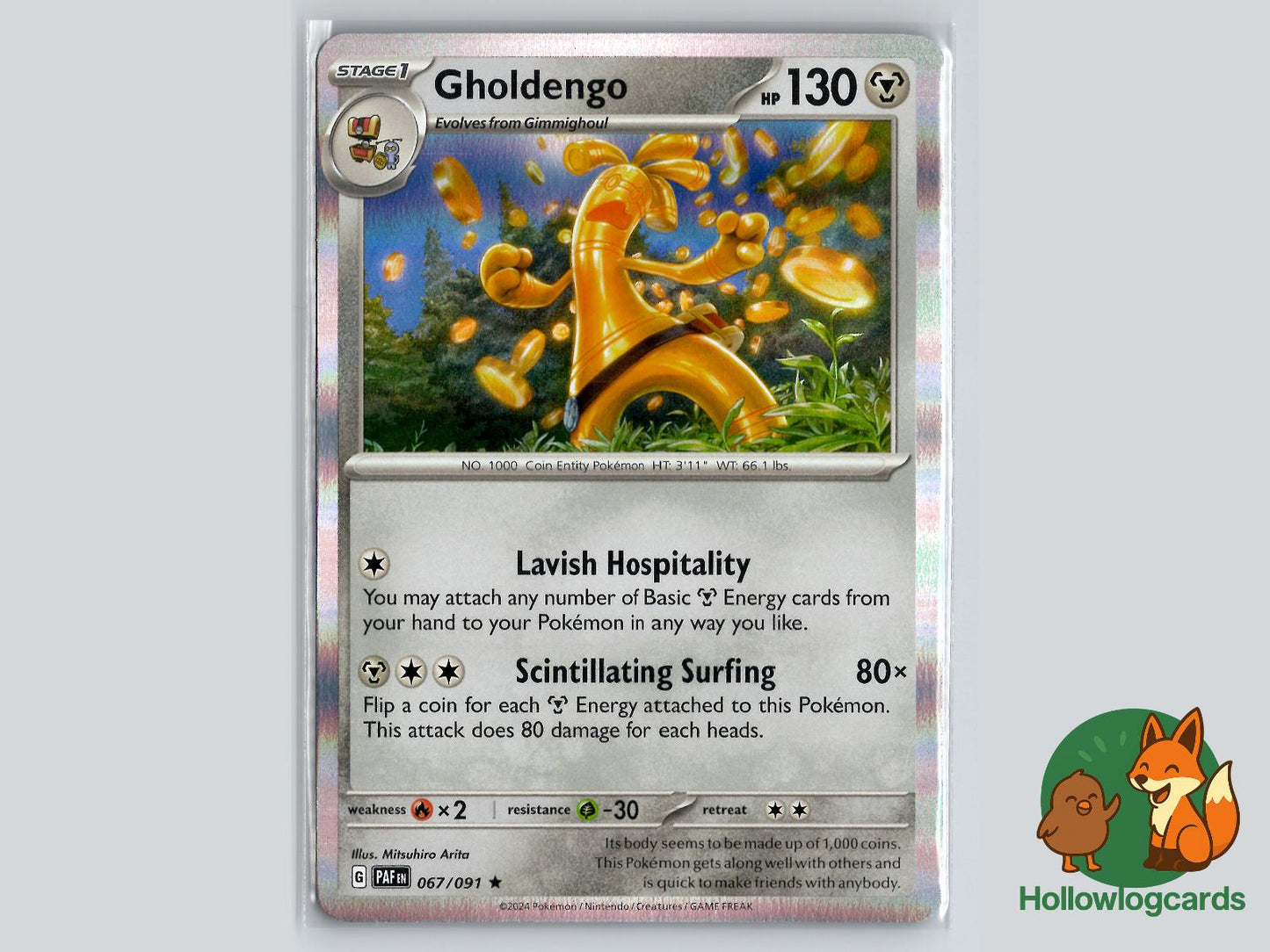 Gholdengo (067/091) - Paldean Fates Pokémon Card