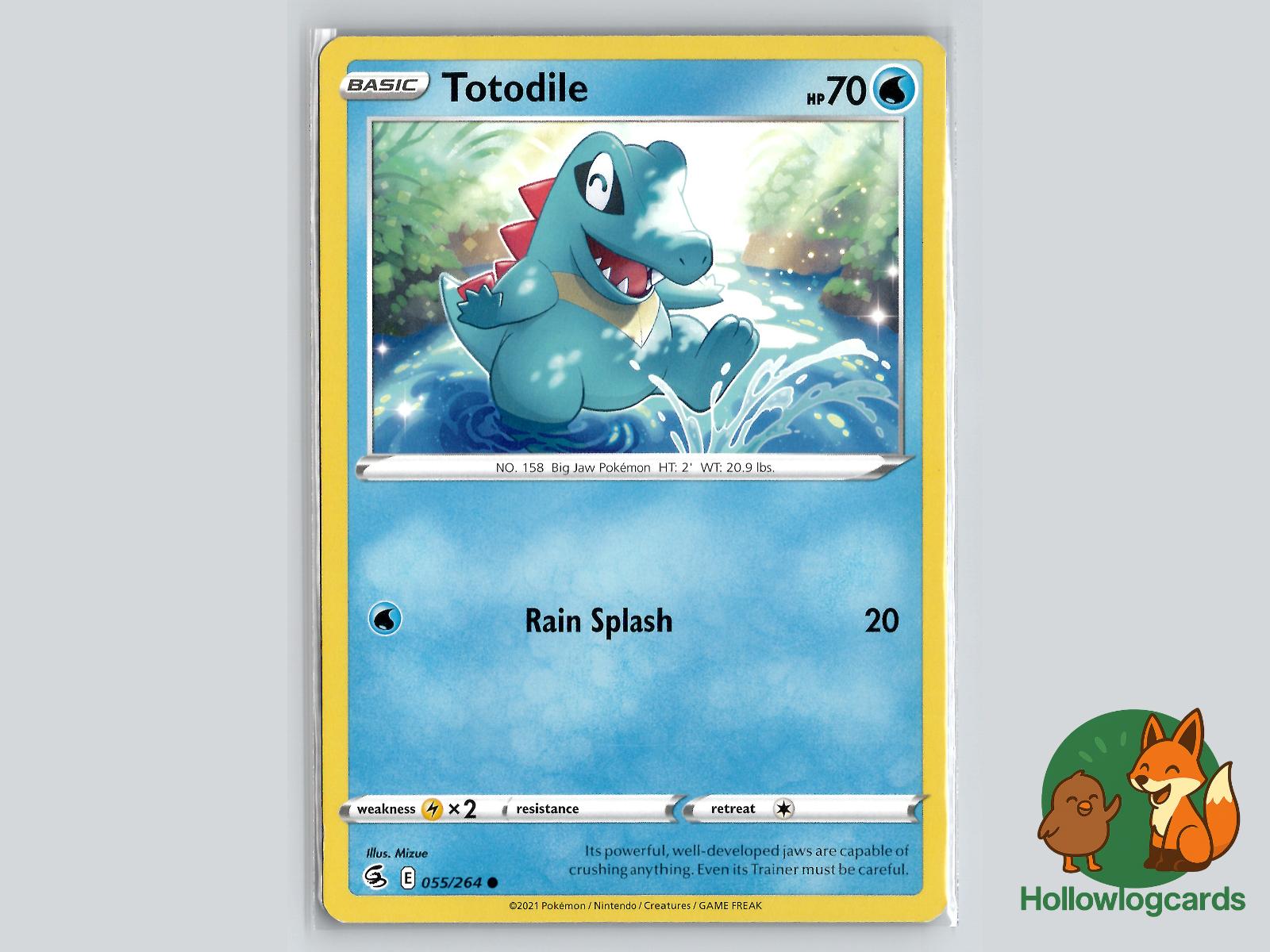 Totodile (055/264) - Fusion Strike Pokémon Card