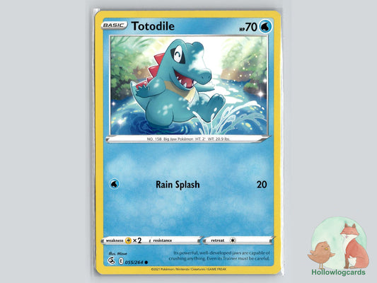 Totodile (055/264) - Fusion Strike Pokémon Card