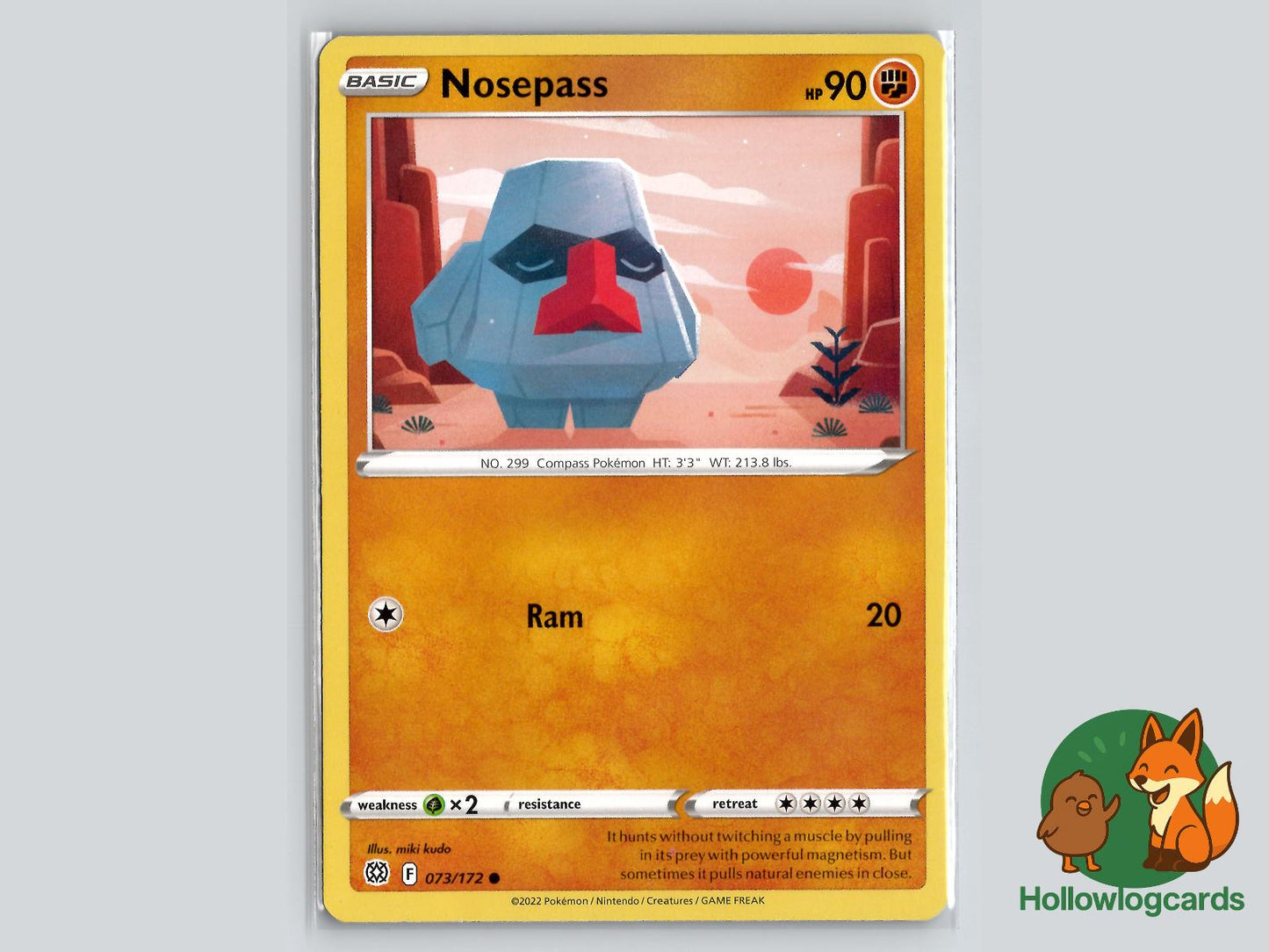 Nosepass (073/172) - Brilliant Stars Pokémon Card