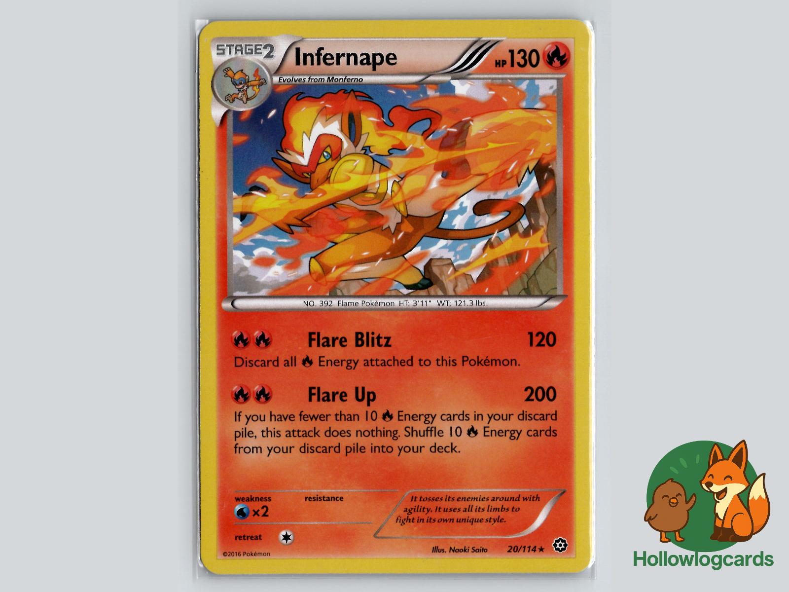 Infernape (20/114) - Steam Siege Pokémon Card