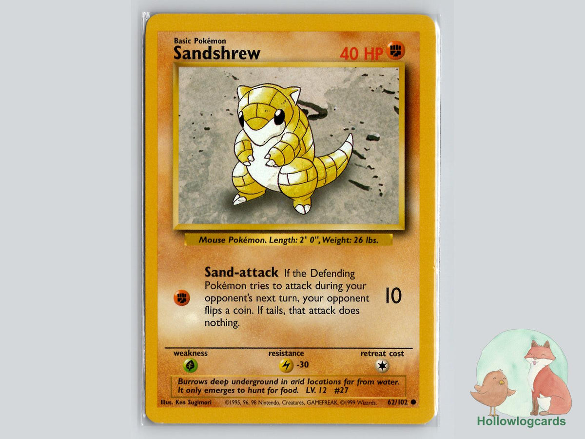 Sandshrew (62/102) - Base Pokémon Card