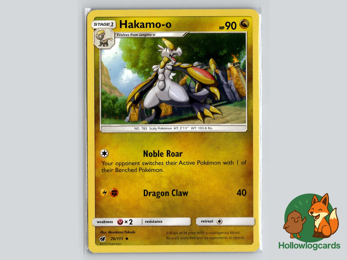 Hakamo (76/111) - Crimson Invasion Pokémon Card