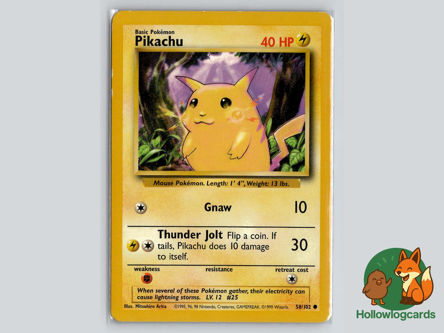 Pikachu (58/102) - Base Pokémon Card