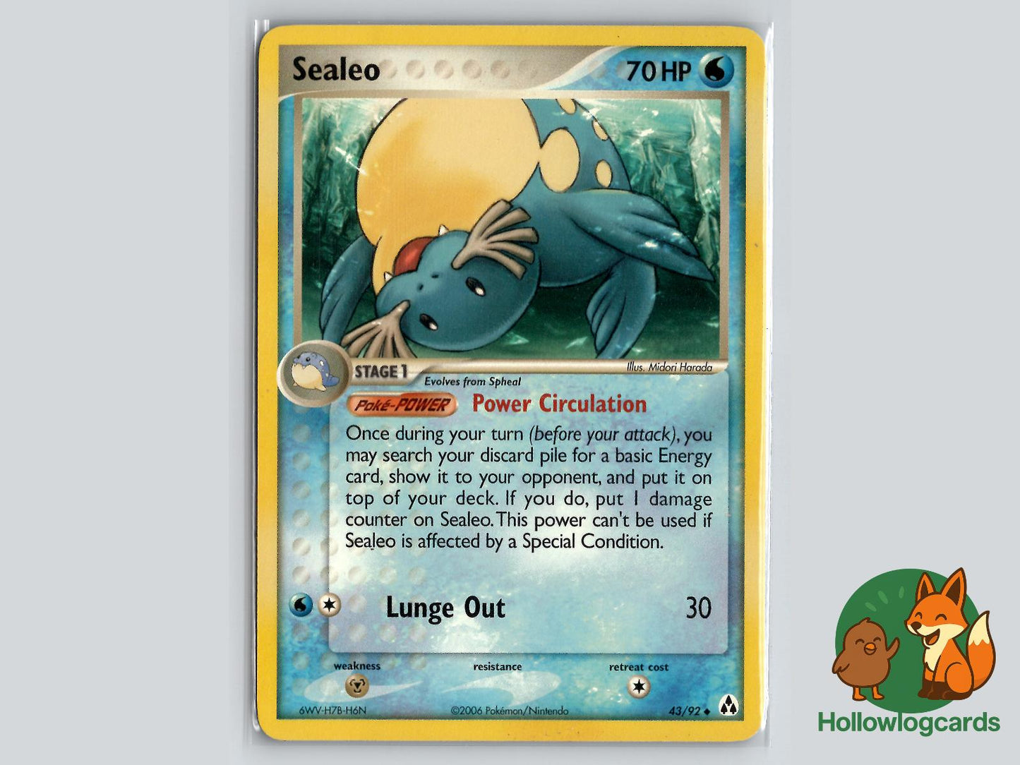 Sealeo (43/92) - Legend Maker Pokémon Card