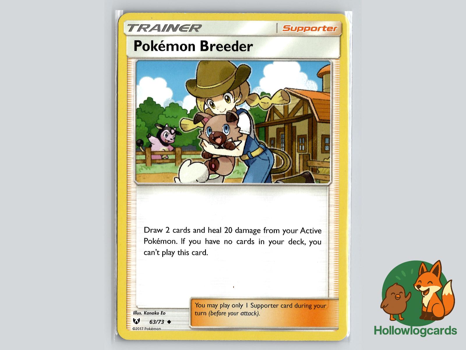 Pokemon Breeder (63/73) - Shining Legends Pokémon Card