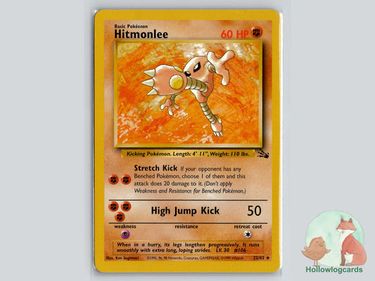 Hitmonlee (22/62) - Fossil Pokémon Card