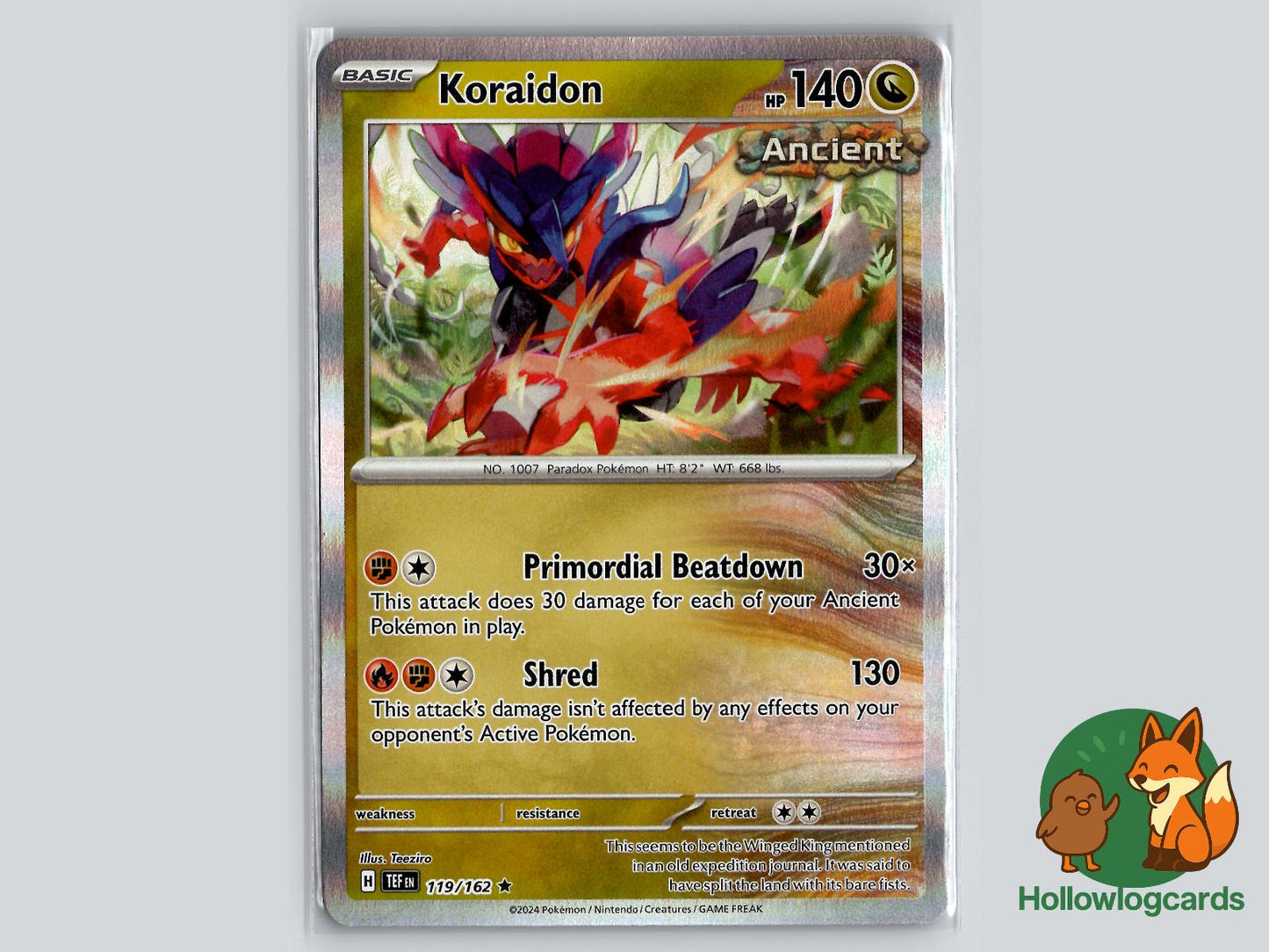 Koraidon (119/162) - Temporal Forces Pokémon Card