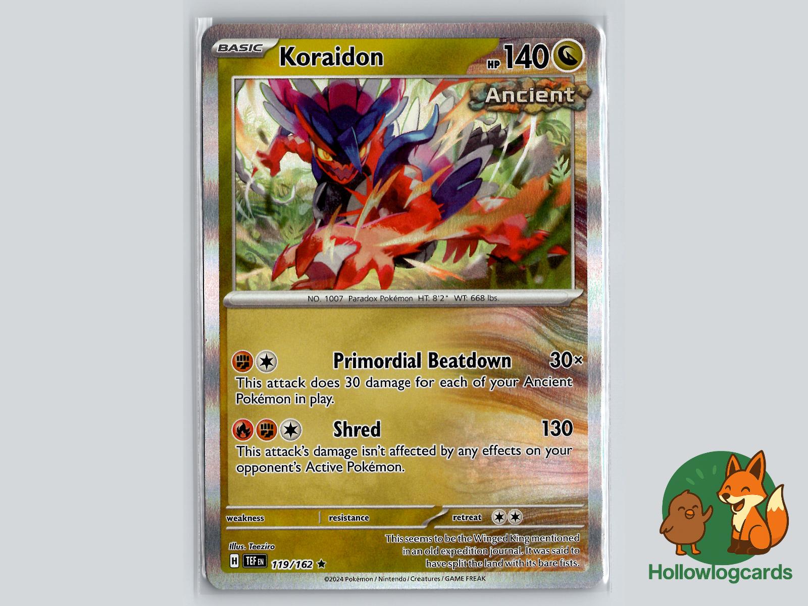 Koraidon (119/162) - Temporal Forces Pokémon Card