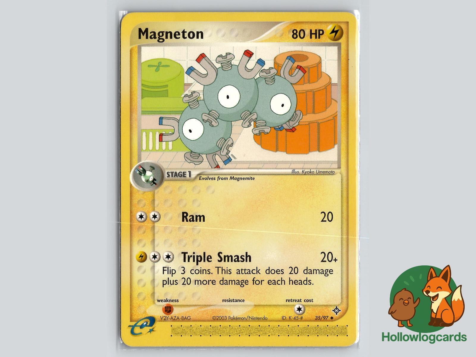 Magneton (35/97) - Dragon Pokémon Card