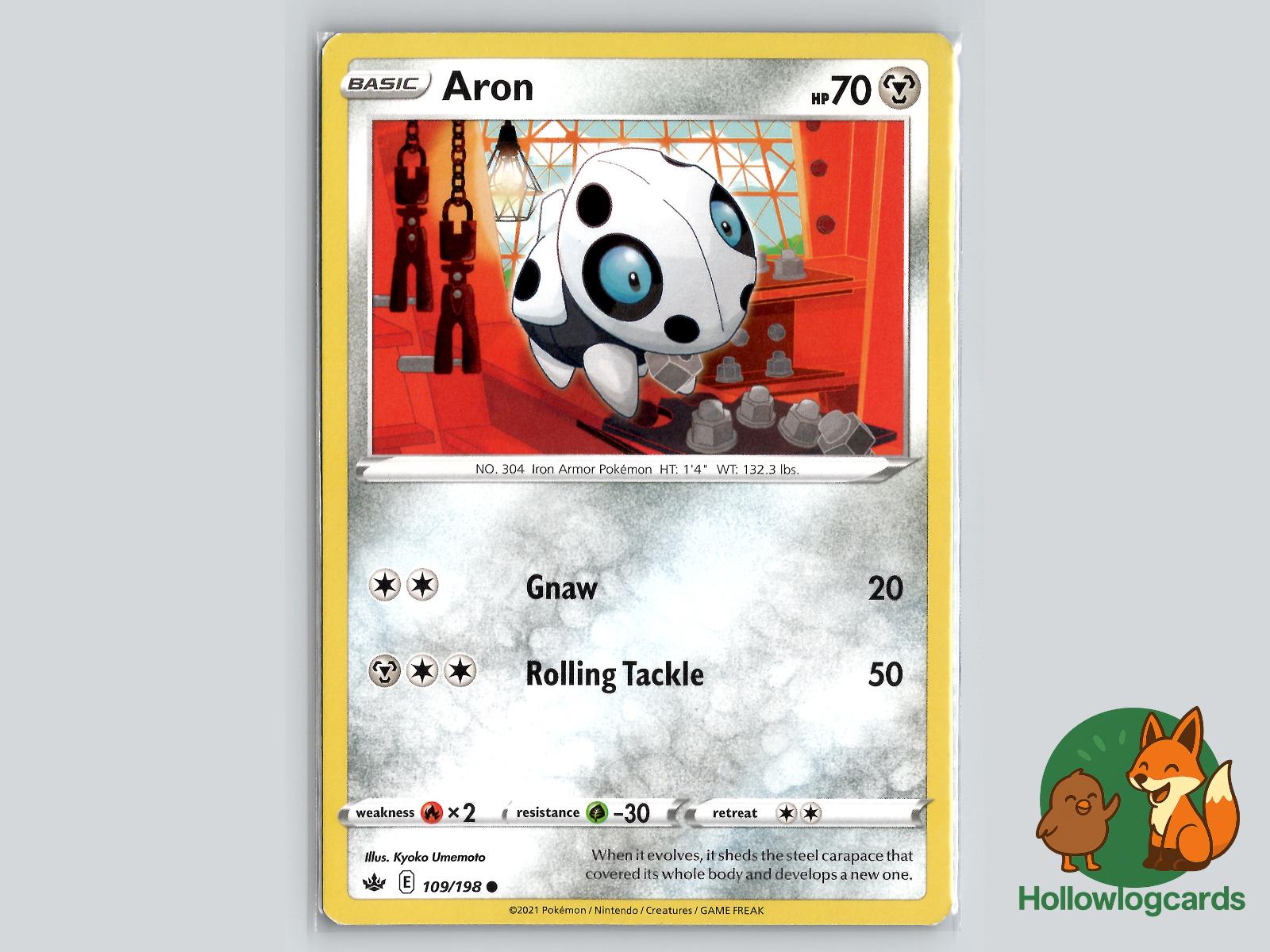 Aron (109/198) - Chilling Reign Pokémon Card