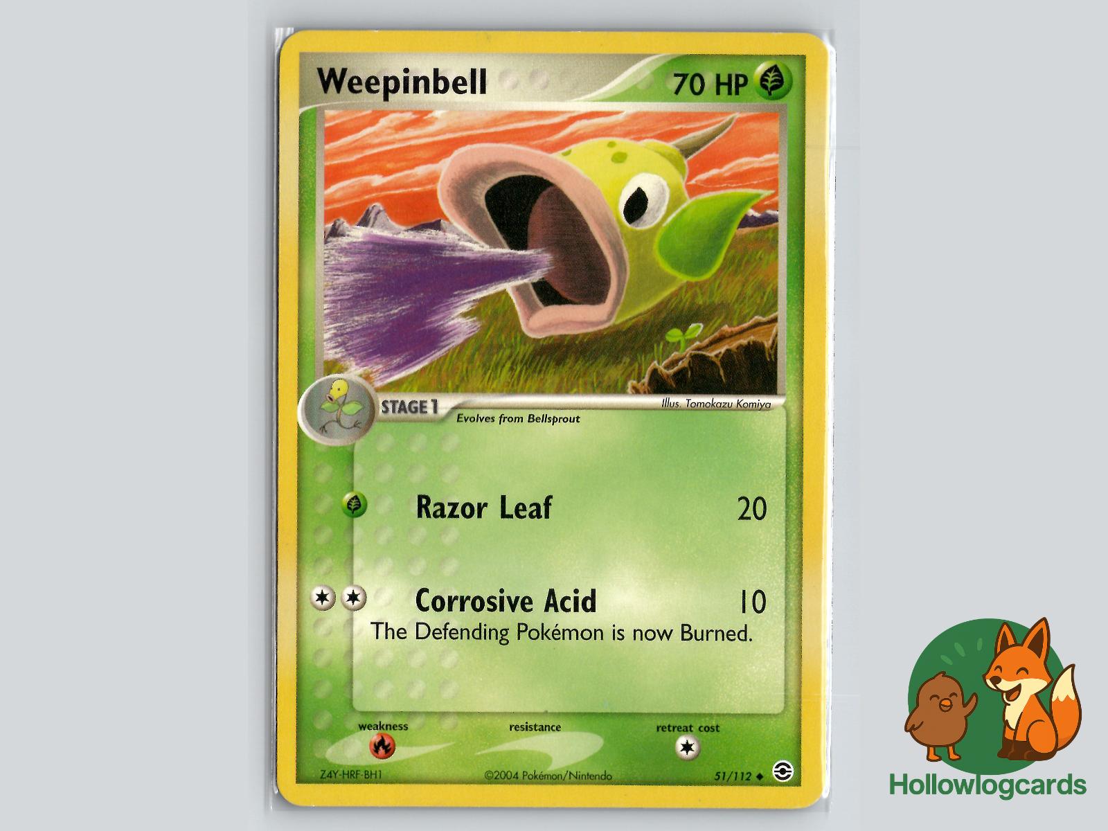 Weepinbell (51/112) - FireRed & LeafGreen Pokémon Card