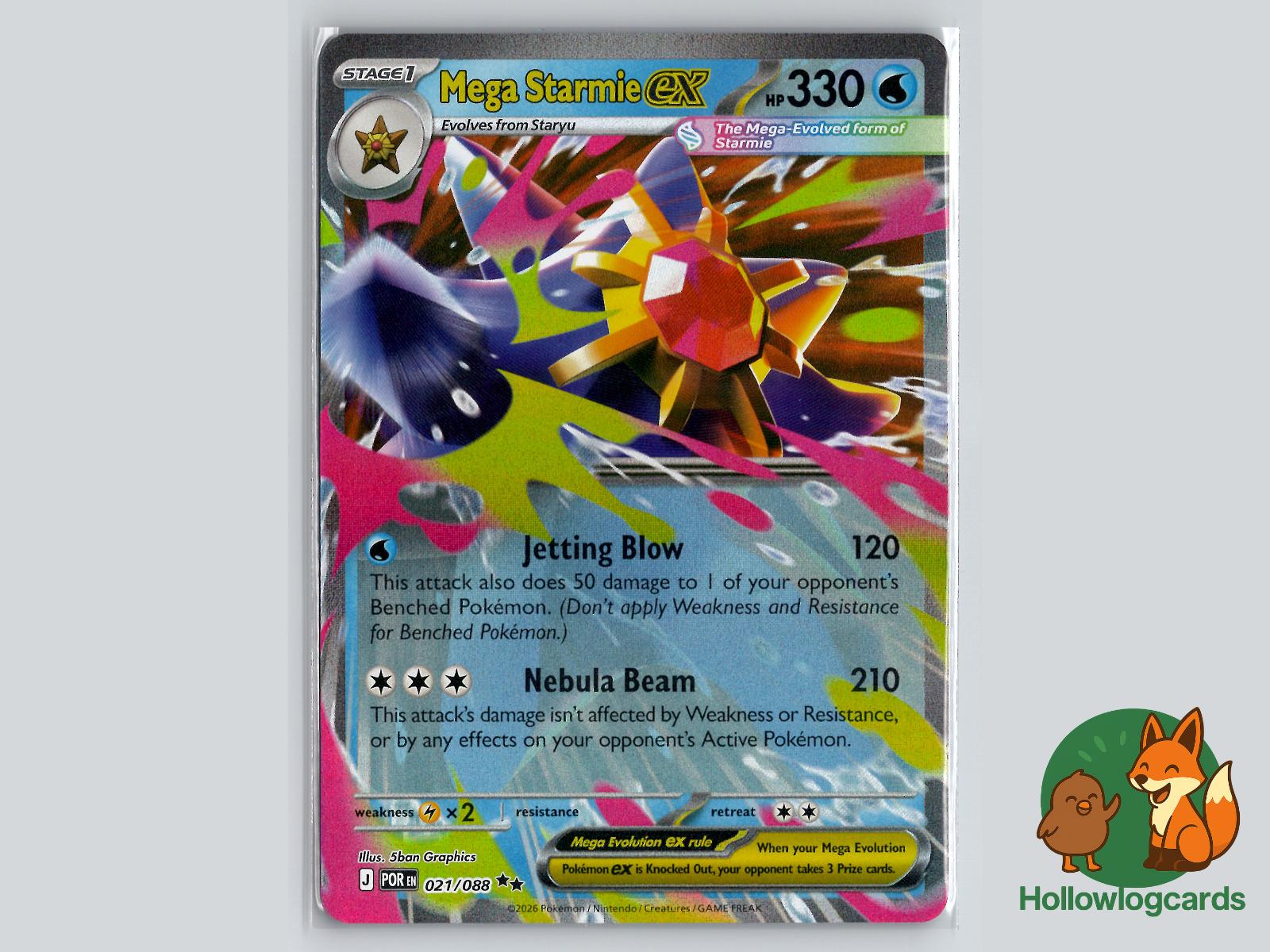 Mega Starmie ex (021/088) Pokémon Card