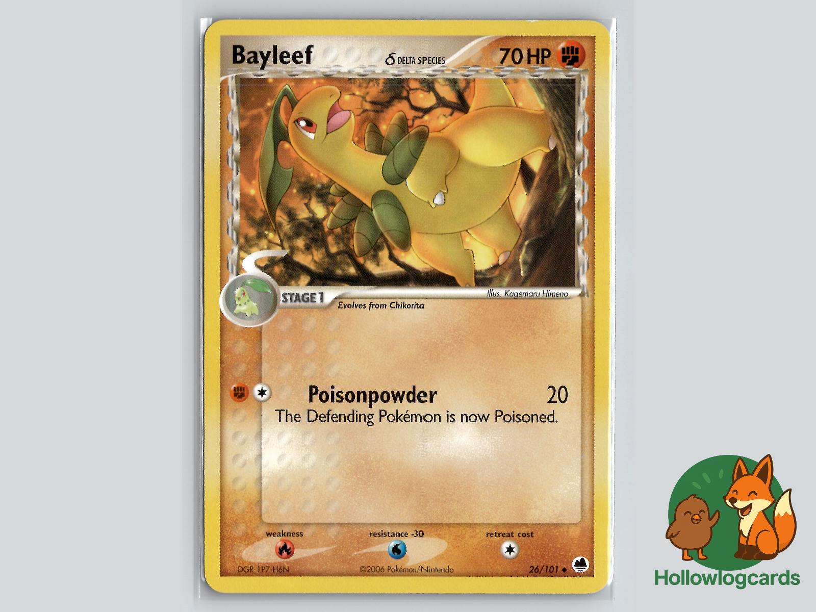 Bayleef (26/101) - Dragon Frontiers Pokémon Card