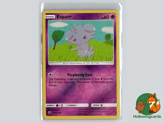 Espurr (59/147) - Burning Shadows Pokémon Card