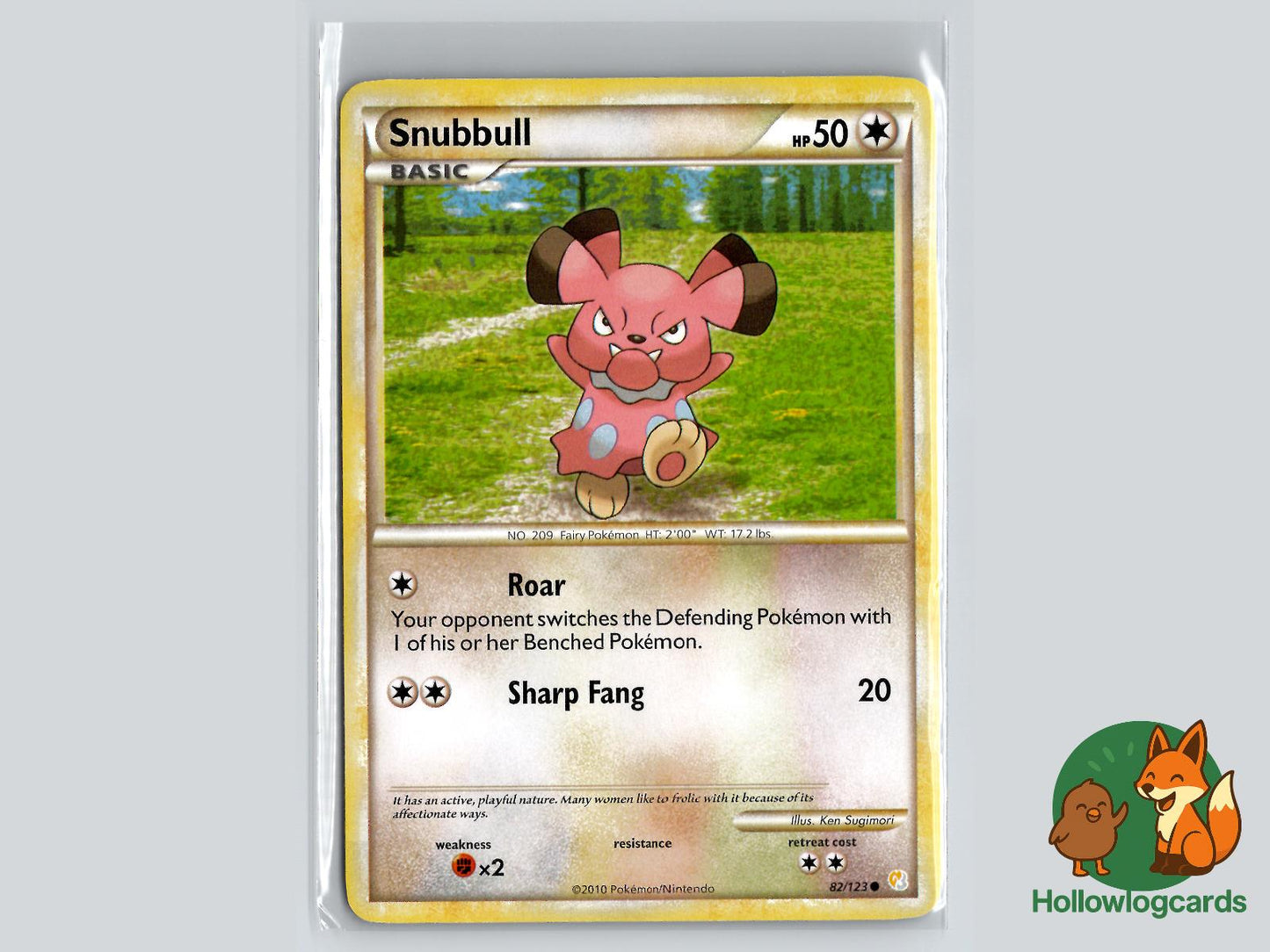 Snubbull (82/123) - HeartGold & SoulSilver Pokémon Card