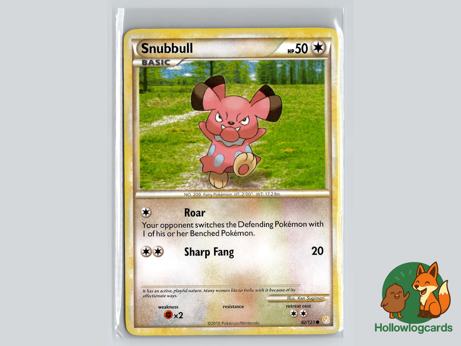 Snubbull (82/123) - HeartGold & SoulSilver Pokémon Card