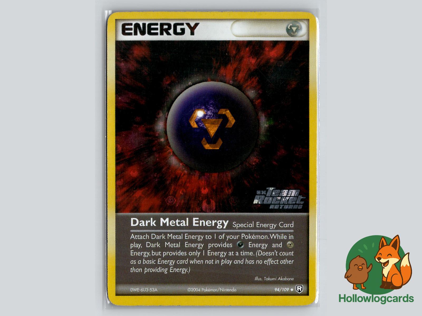 Dark Metal Energy (94/109) - Team Rocket Returns Pokémon Card