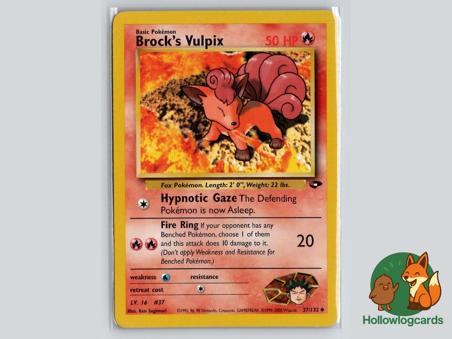 Brock's Vulpix (37/132) - Gym Challenge Pokémon Card