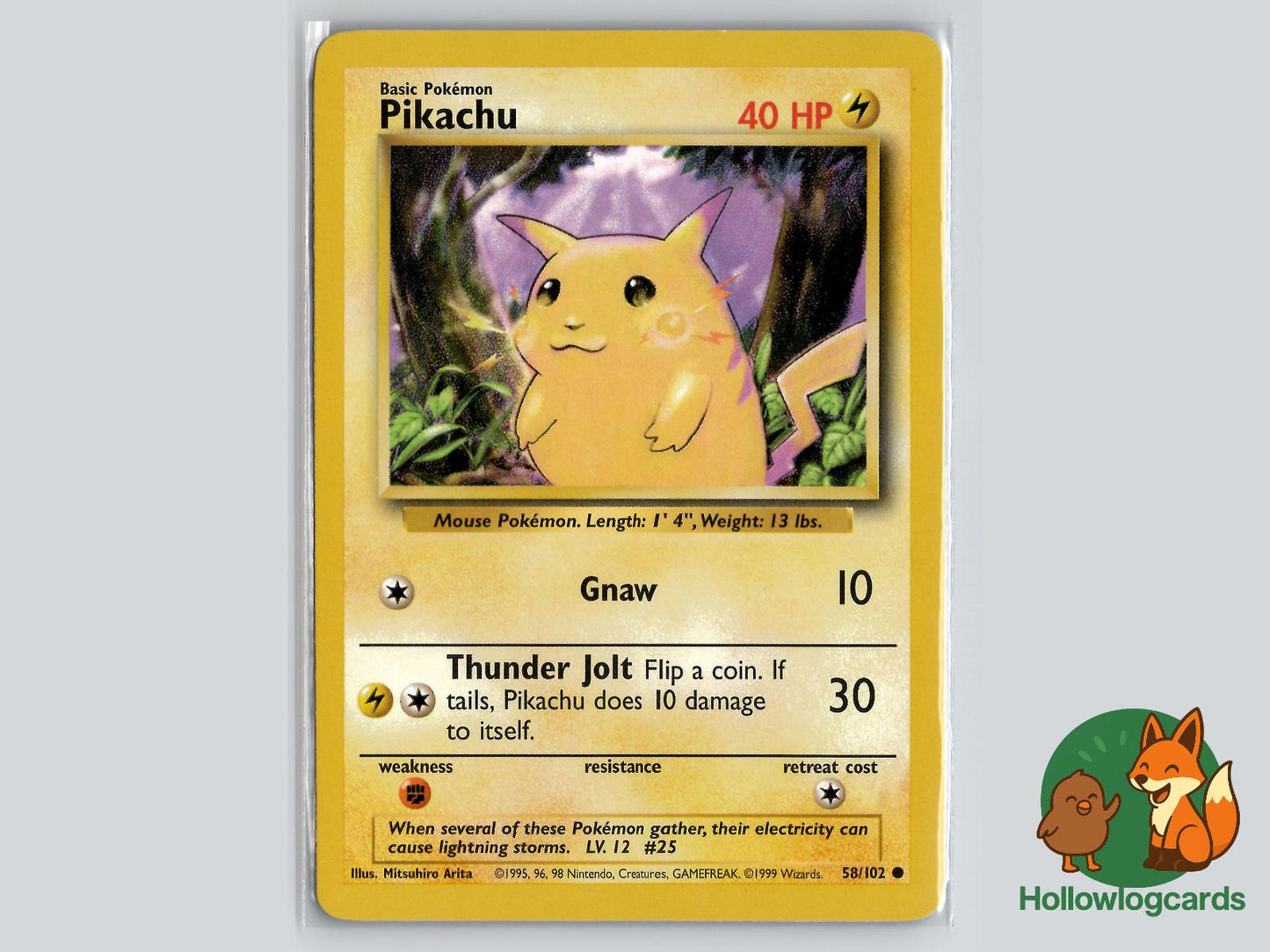 Pikachu (58/102) - Base Pokémon Card