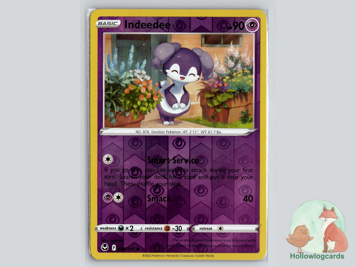Indeedee (086/195) - Silver Tempest Pokémon Card