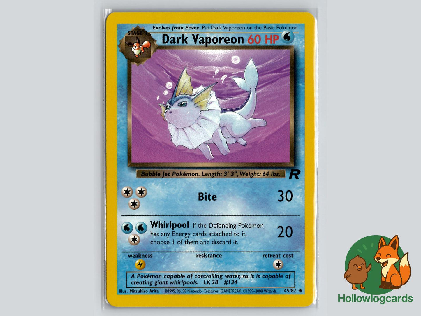 Dark Vaporeon (45/82) - Team Rocket Pokémon Card