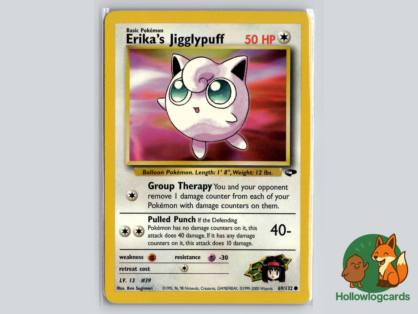 Erika's Jigglypuff (69/132) - Gym Challenge Pokémon Card