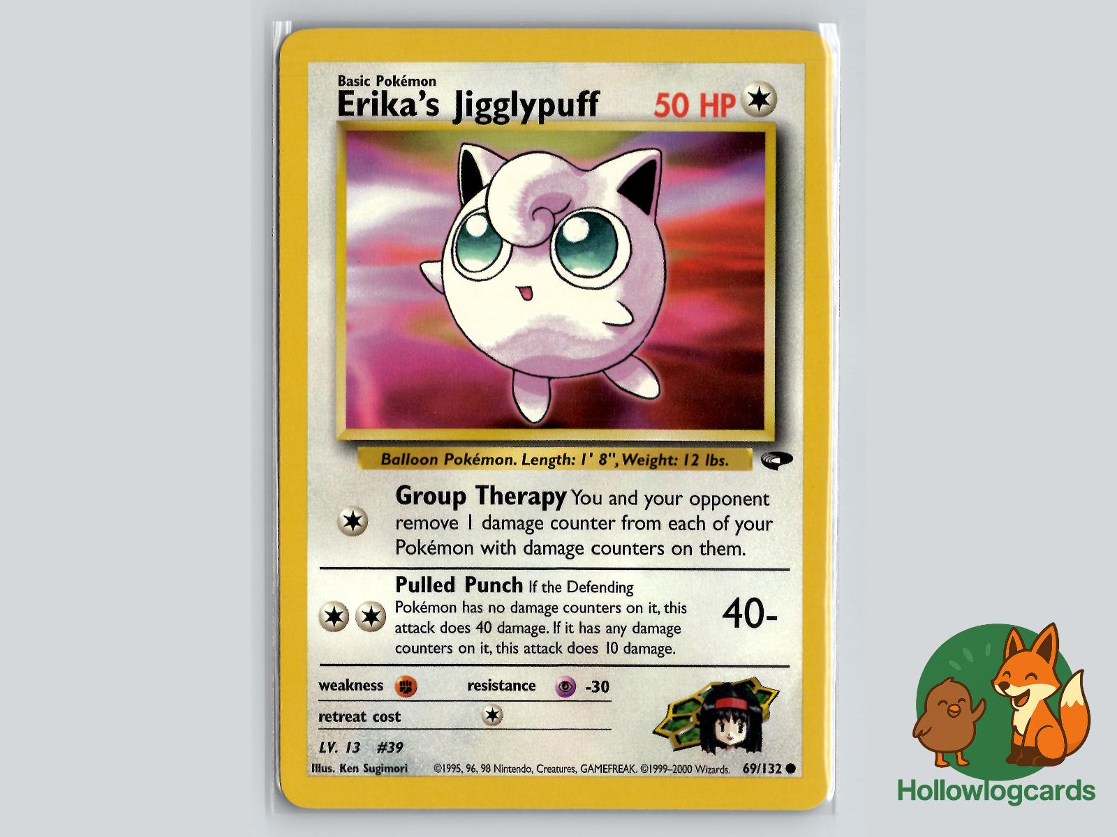 Erika's Jigglypuff (69/132) - Gym Challenge Pokémon Card